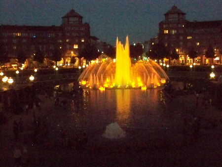 Wasserturm Mannheim bei Nacht